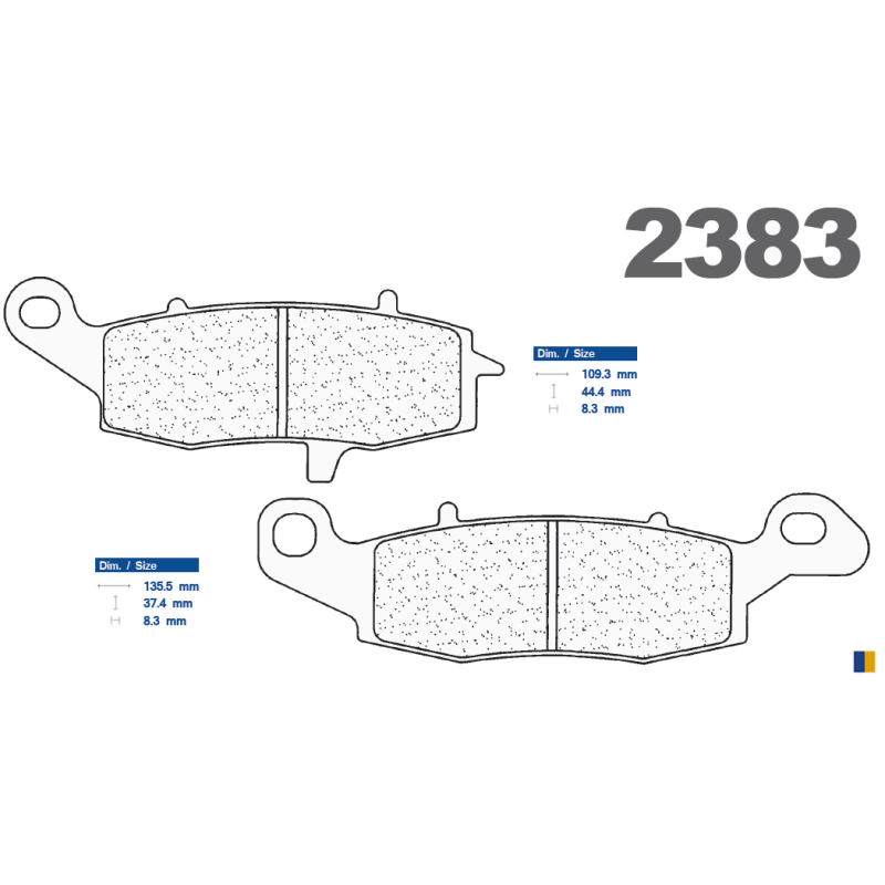 Front brake pads CL - Kawasaki VN 900 Custom 2007-2016 Front brake pads CL - Kawasaki VN 900 Custom 2007-2016