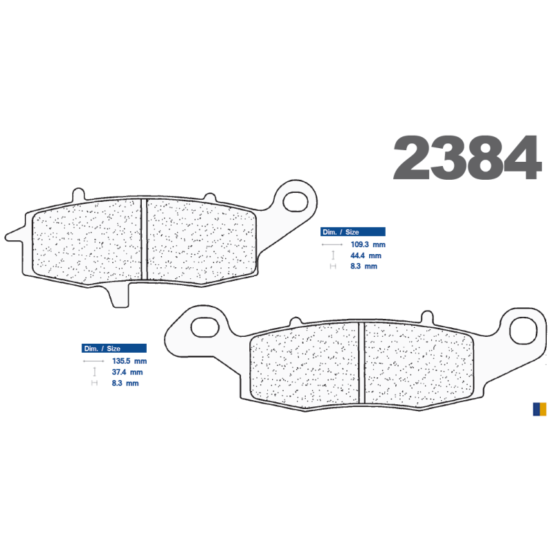 Plaquettes de frein Carbone Lorraine type 2384 A3+ Plaquettes de frein Carbone Lorraine type 2384 A3+