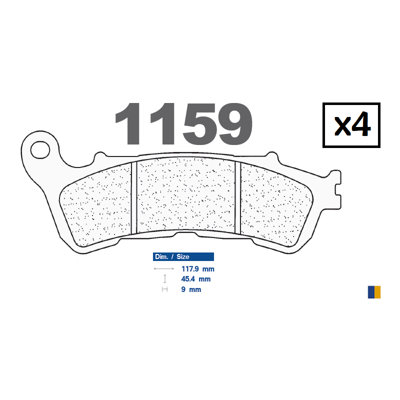 Plaquettes de frein avant CL - Honda CBF 1000 ABS 2006-2011 Plaquettes de frein avant CL - Honda CBF 1000 ABS 2006-2011