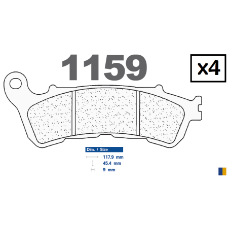 Front brake pads CL - Honda CBF 1000 ABS 2006-2011