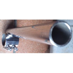 Demi guidon gauche adaptable chromé D35