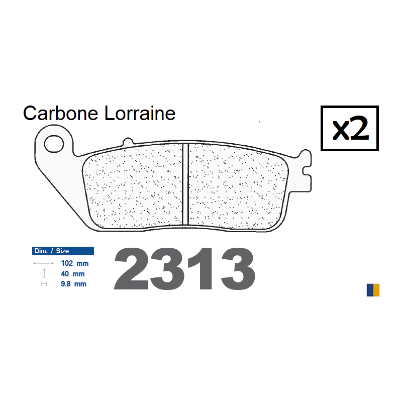 Plaquettes CL de frein arrière - Honda VFR 750 F 1988-1998 Plaquettes CL de frein arrière - Honda VFR 750 F 1988-1998