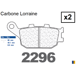 Plaquettes CL de frein arrière - Yamaha 1000 YZF-R1 /ABS 2004-2014