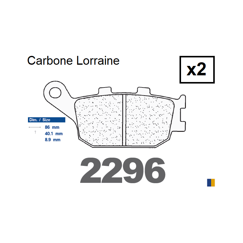 Carbone Lorraine rear brake pads - Yamaha 1000 YZF-R1 /ABS 2004-2014 Carbone Lorraine rear brake pads - Yamaha 1000 YZF-R1 /ABS 2004-2014