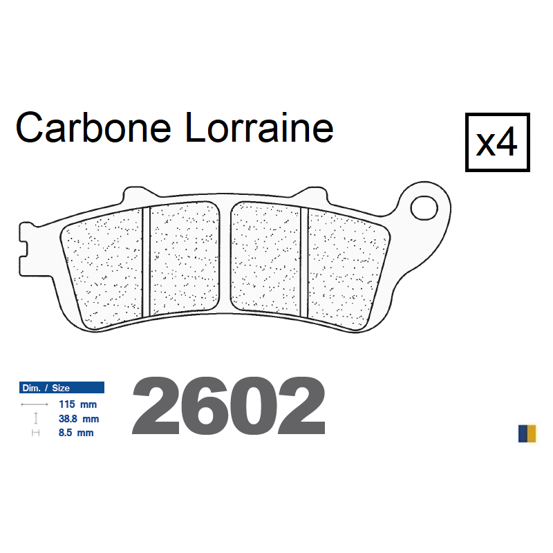 Carbone Lorraine front brake pads - Honda ST 1300 Pan European 2002-2007