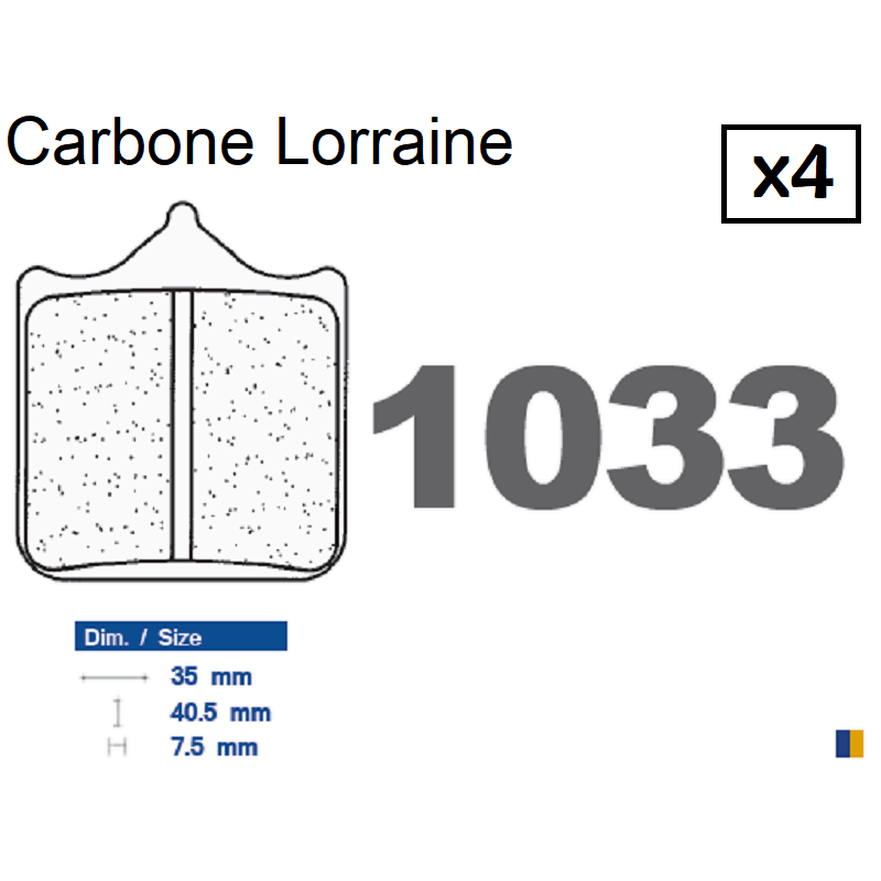 Carbone Lorraine front brake pads - TM SMX 530 F 2005-2010 Carbone Lorraine front brake pads - TM SMX 530 F 2005-2010