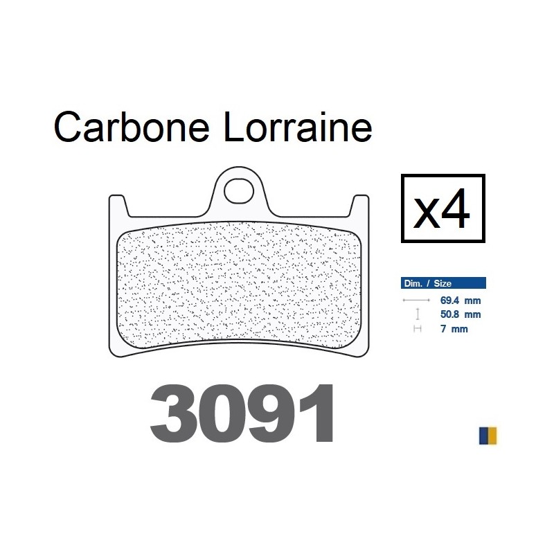 Carbone Lorraine front brake pads - Yamaha XP 530 T-Max /ABS 2012-2016 Carbone Lorraine front brake pads - Yamaha XP 530 T-Max /ABS 2012-2016