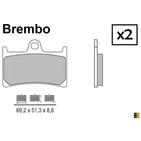 Plaquettes de frein Brembo type 07YA23SA