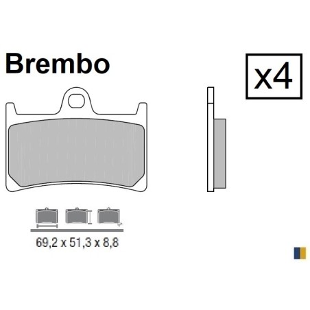 Plaquettes de frein avant Brembo SA - Yamaha MT-01 1700 2005-2006