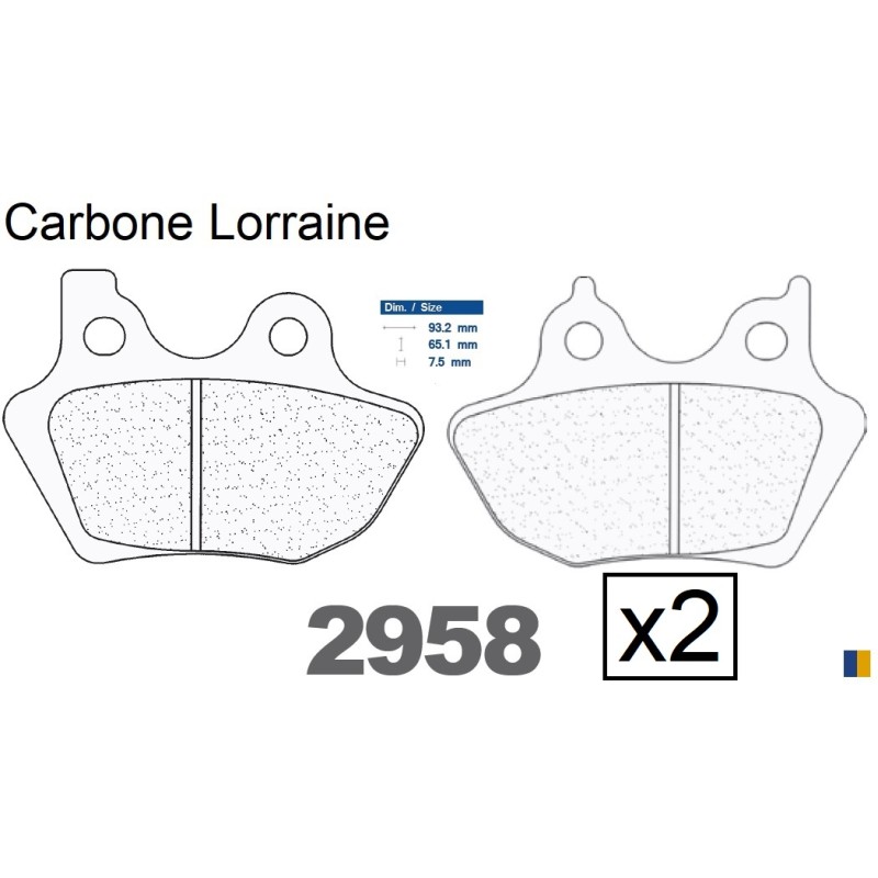 Plaquettes CL de frein avant - Harley Davidson 1450 Electra Glide 2000-2006 Plaquettes CL de frein avant - Harley Davidson 1450 Electra Glide 2000-2006