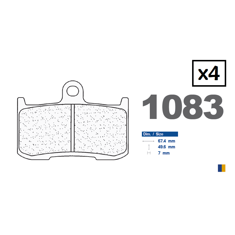CL racing front brake pads - Triumph 1050 Speed Triple (nissin) 2005-2007 CL racing front brake pads - Triumph 1050 Speed Triple (nissin) 2005-2007