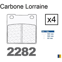 Plaquettes Carbone Lorraine de frein avant - Suzuki GSX 750 SE Katana 1985