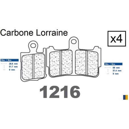 CL front brake pads - Honda VFR 1200 FA/FB/FDA/FDB DCT 2010-2019