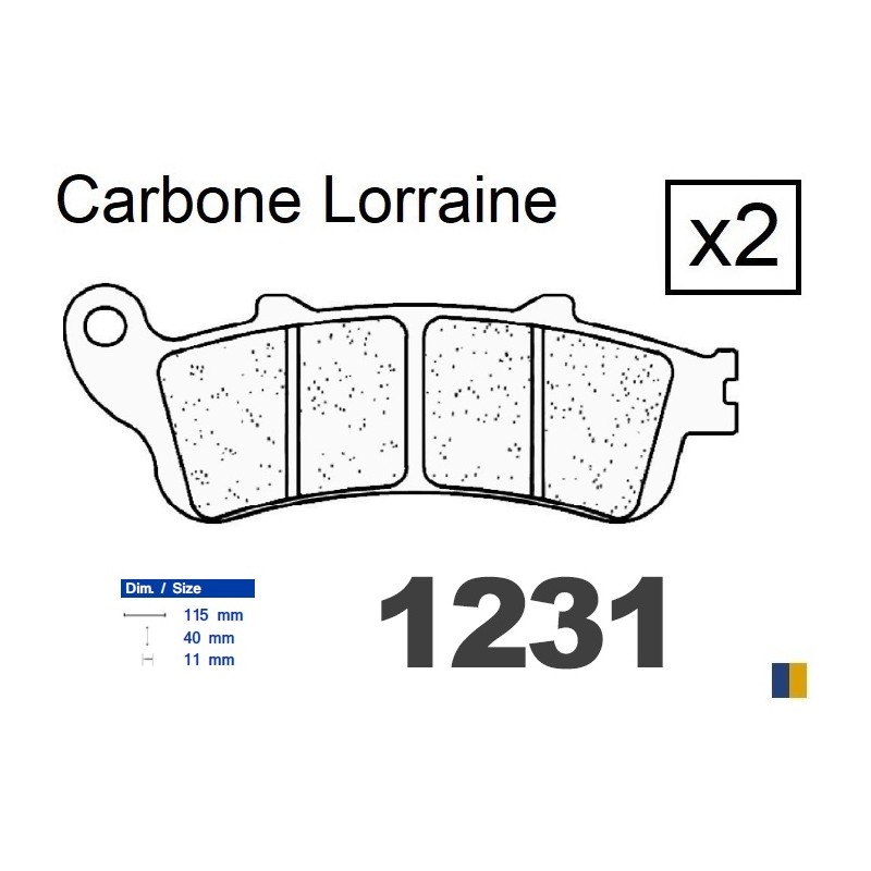 Plaquettes CL de frein arrière - Honda 1800 Goldwing 2001-2020