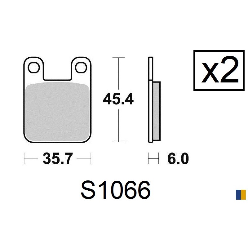 Brake pads Kyoto semi-metal type S1066