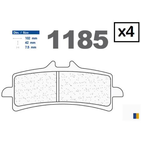 Plaquettes CL racing de frein avant - Aprilia RSV4 1000 RR 2015-2016