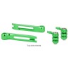 Jeu d'embout et molettes verts pour leviers articulés Sifam