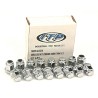 16 écrous plats chromés de roue - ITP - M10x1.25