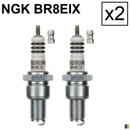 2 bougies NGK iridium BR8EIX - Yamaha YFZ 350 Banshee 1989-2006