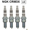 4 bougies NGK CR9EIX - Kawasaki 1100 ZRX 1997-2003