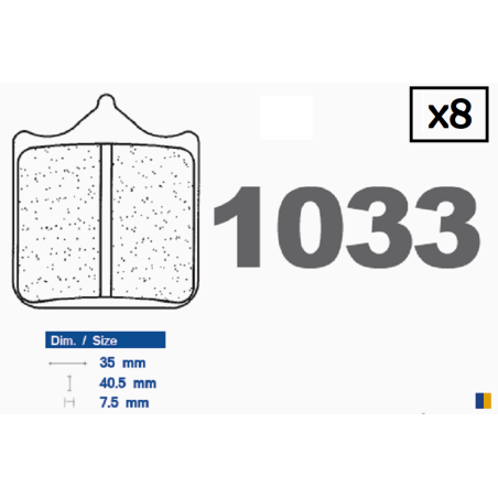 Carbone Lorraine racing front brake pads - Aprilia RSV 1000 2002-2009