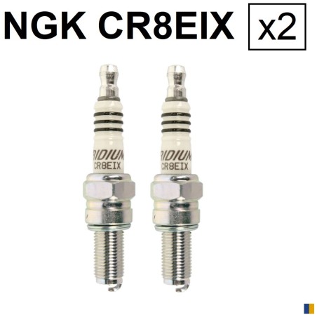 2 bougies NGK iridium CR8EIX - Kawasaki 1000 KLV 2004-2006
