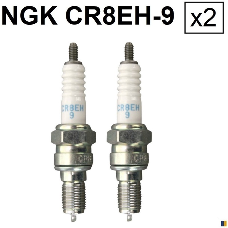 2 bougies NGK CR8EH-9 - Honda CB 500 N/S 1997-2003