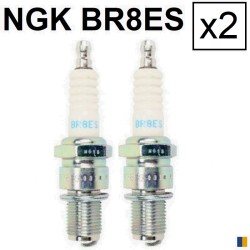 2 bougies NGK BR8ES - Moto Guzzi 750 Breva 1994-2003