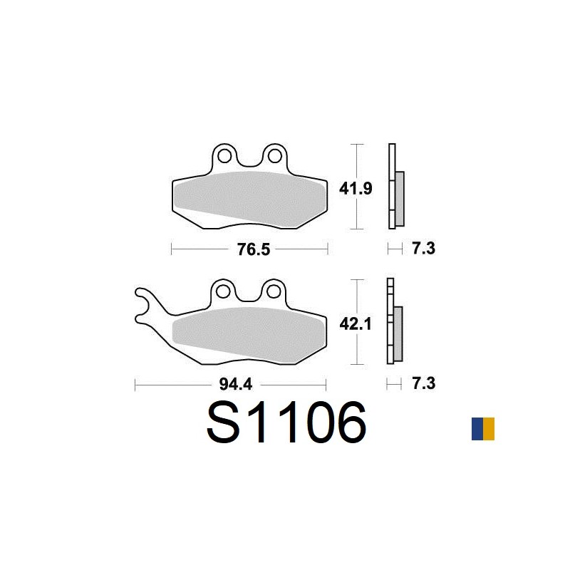 Brake pads Kyoto semi-metal type S1106