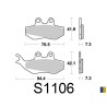 Brake pads Kyoto semi-metal type S1106