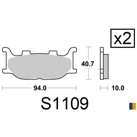 Brake pads Kyoto semi-metal type S1109
