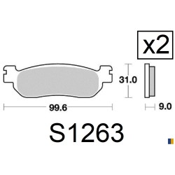 Brake pads Kyoto semi-metal type S1263