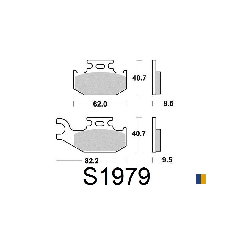 Brake pads Kyoto semi-metal type S1979 Brake pads Kyoto semi-metal type S1979