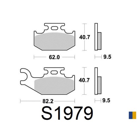 Brake pads Kyoto semi-metal type S1979