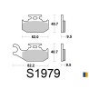Brake pads Kyoto semi-metal type S1979