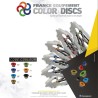 Disque de frein avant wave France Equipement type F101505R.00A0 avec oeillets de couleur