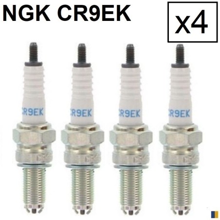 4 bougies NGK CR9EK - Suzuki GSF 600 Bandit S/N 1995-2004