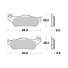 France Equipement front brake kit for MBK YP 125 Skyliner 1996-2010