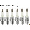 Lot de 6 bougies d'allumage NGK type BKR6E-11