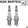 Lot de 2 bougies d'allumage NGK iridium type BKR7EIX