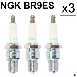 Lot de 3 bougies d'allumage NGK type BR9ES