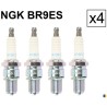 Lot de 4 bougies d'allumage NGK type BR9ES