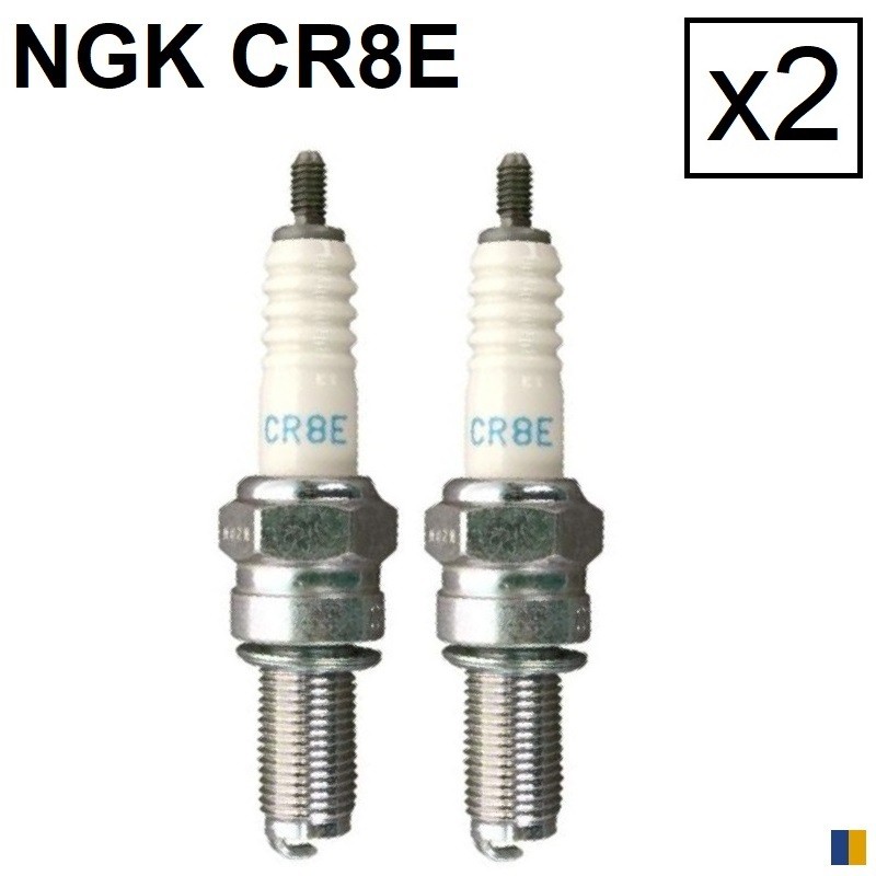 2 bougies NGK CR8E - Cagiva 650 Raptor 2001-2007