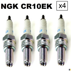 Lot de 4 bougies NGK type CR10EK