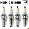 Lot de 4 bougies NGK type CR10EK