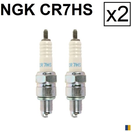 2 bougies NGK CR7HS - Honda CM 125 Custom 1982-1999