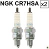 2 bougies NGK CR7HSA - Yamaha XVS 125 Dragstar 2000-2004