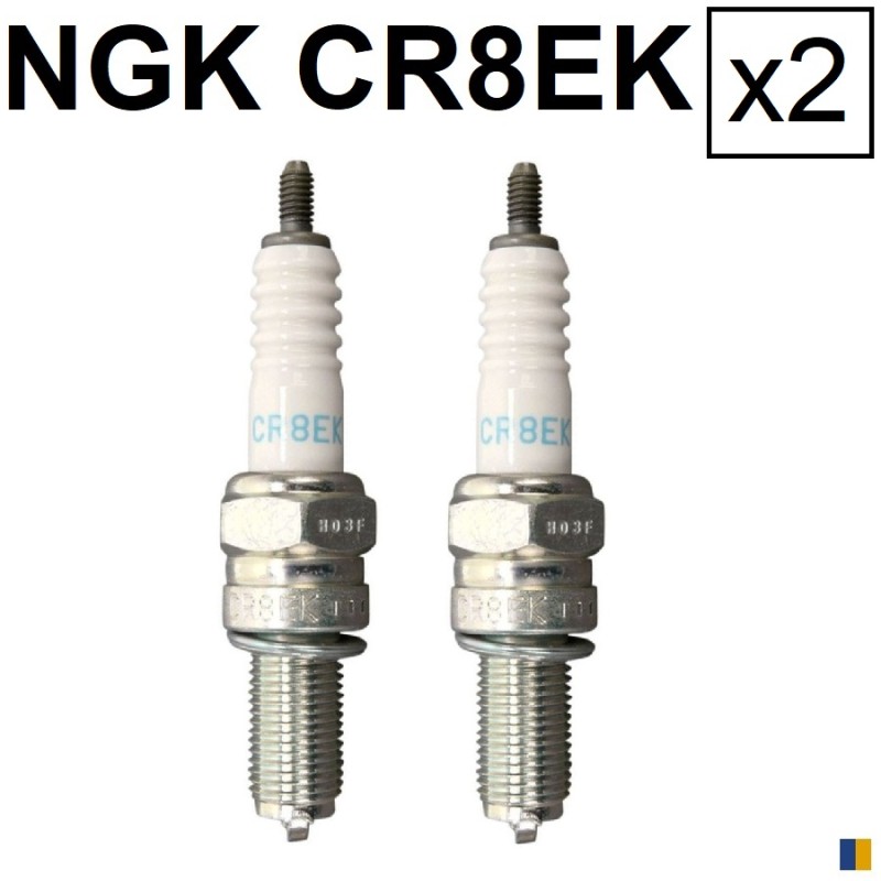 2 bougies NGK CR8EK - Kawasaki 1000 KLV 2004-2006
