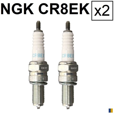 2 bougies NGK CR8EK - Kawasaki 1000 KLV 2004-2006