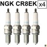 Lot de 4 bougies d'allumage NGK type CR8EK